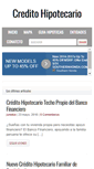 Mobile Screenshot of creditohipotecario.pe